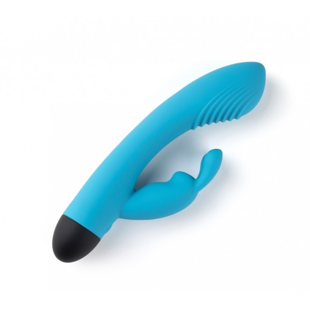 Vibrador Conejito Punto G V6 Azul USB