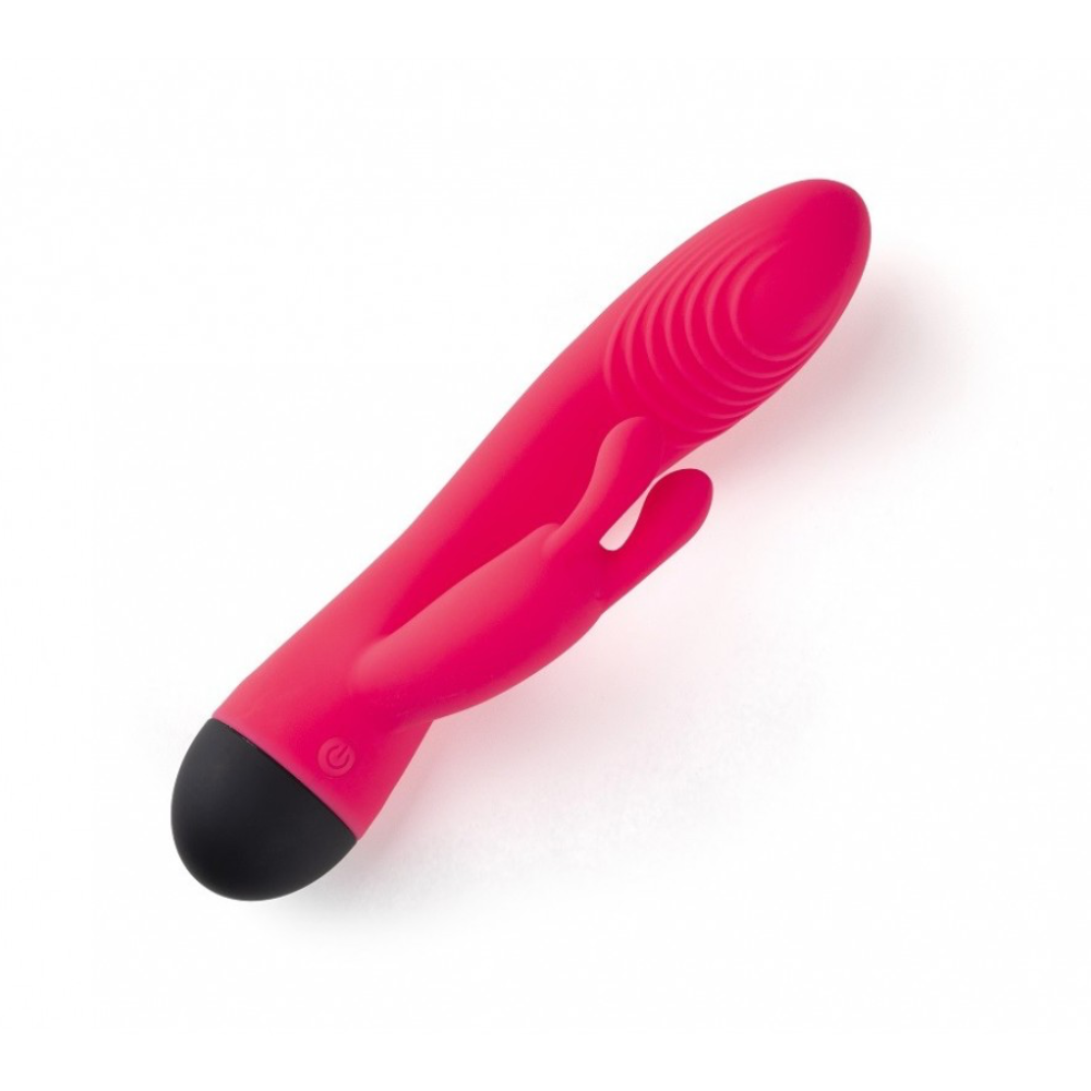 Vibrador Conejito Punto G V6 Rojo USB