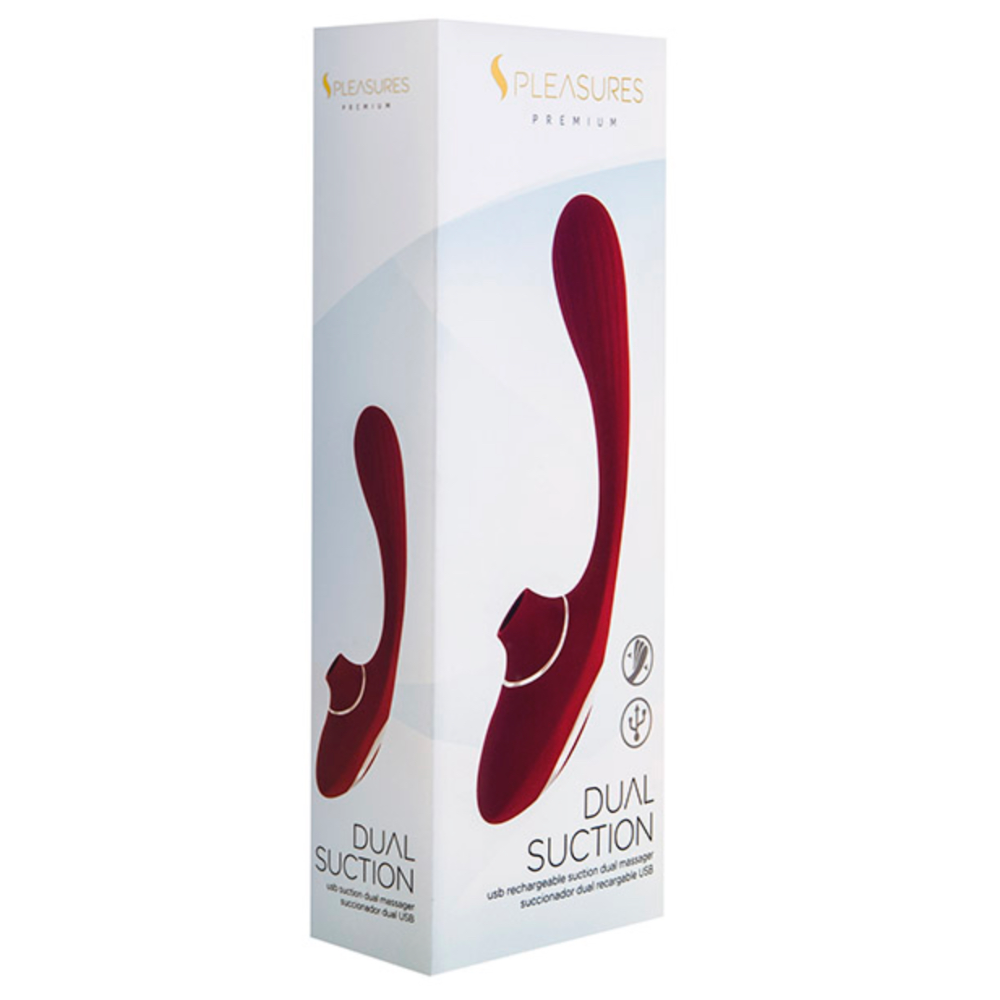 Succionador Vibrador Pleasures Dual Suction Wine