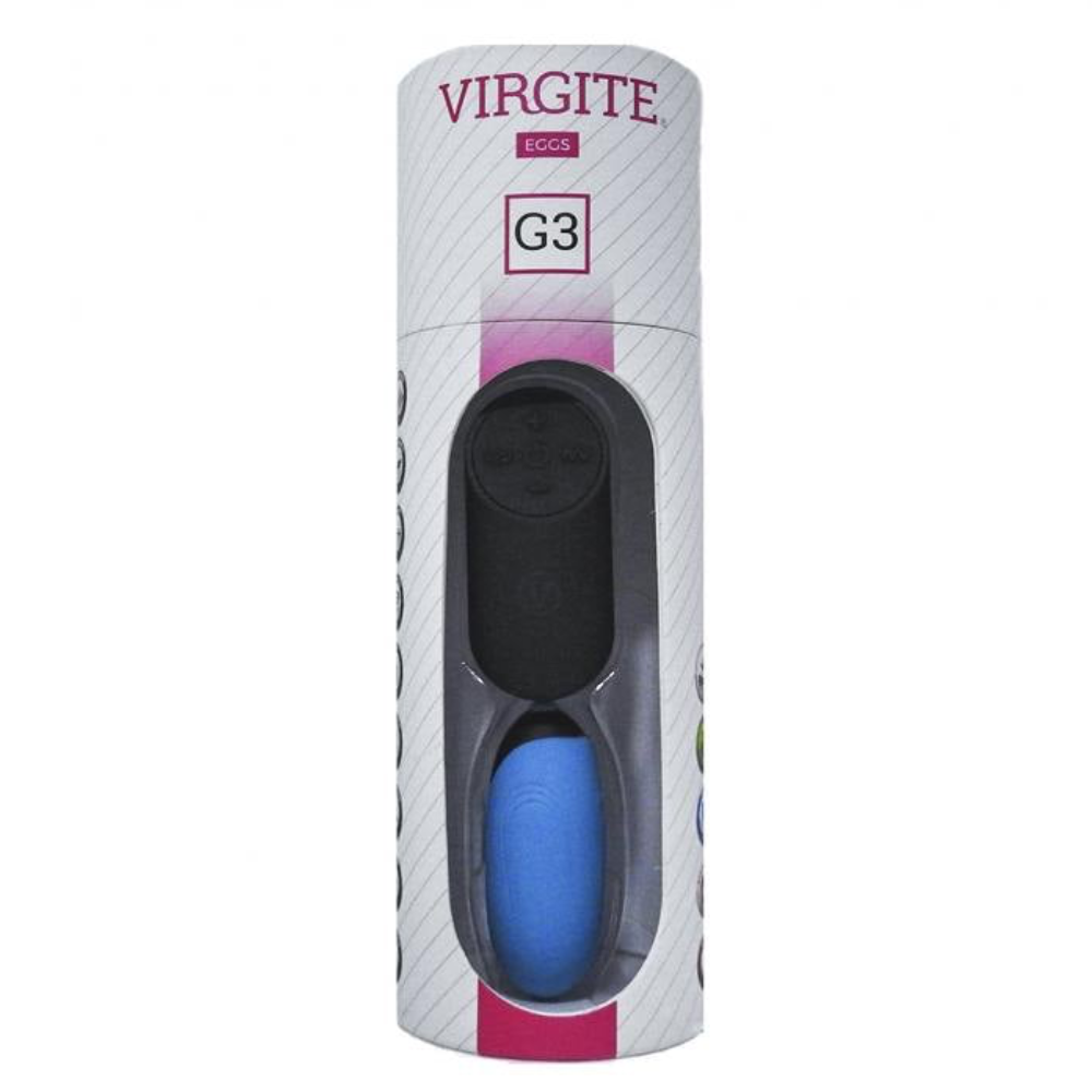 Huevo Vibrador Control Remoto Virgite G3 Azul