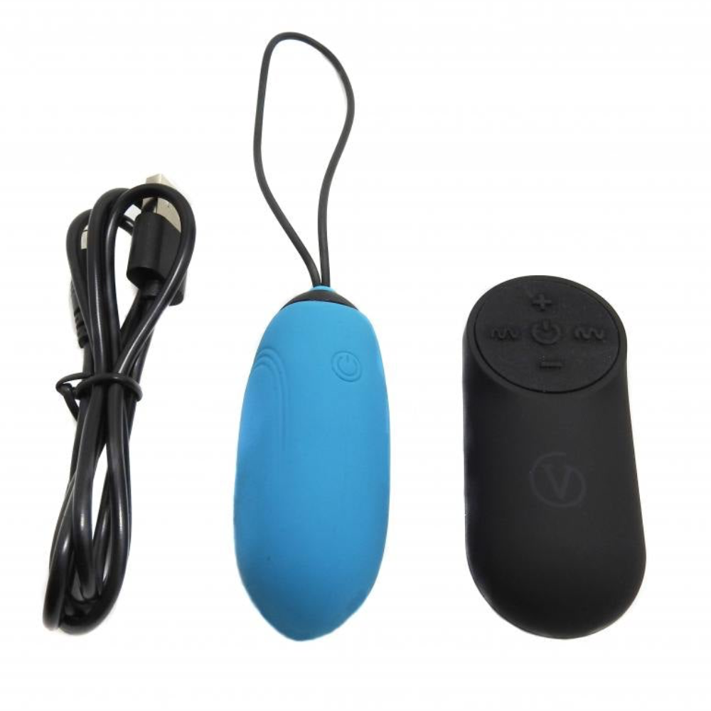 Huevo Vibrador Control Remoto Virgite G3 Azul