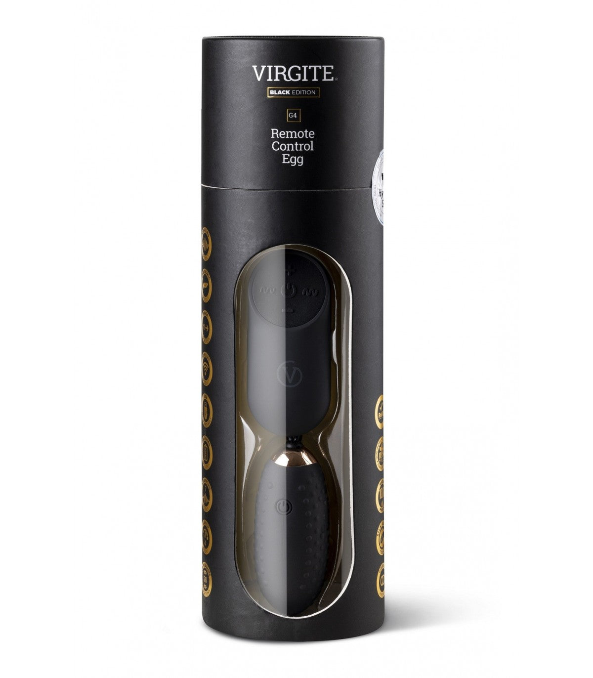 Huevo Vibrador Control Remoto G4 Estriado Black Edition