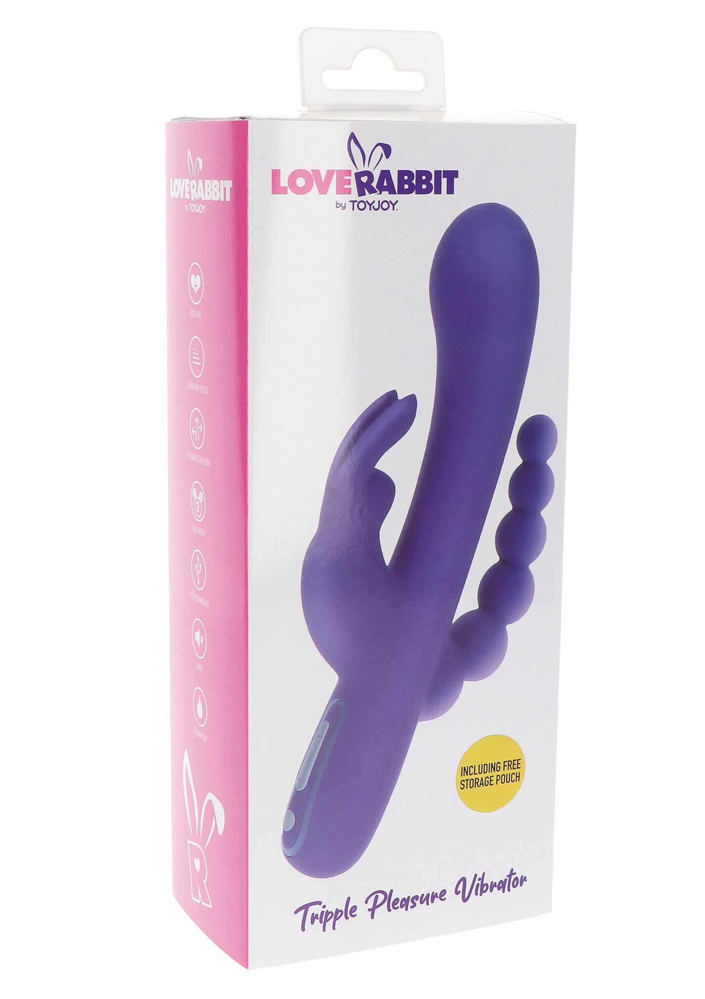 Vibrador con Triple Estimulación Love Rabbits