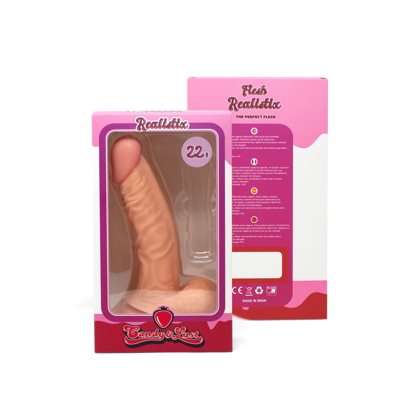 Candy Lust Dildo Realistix 22,5 CM