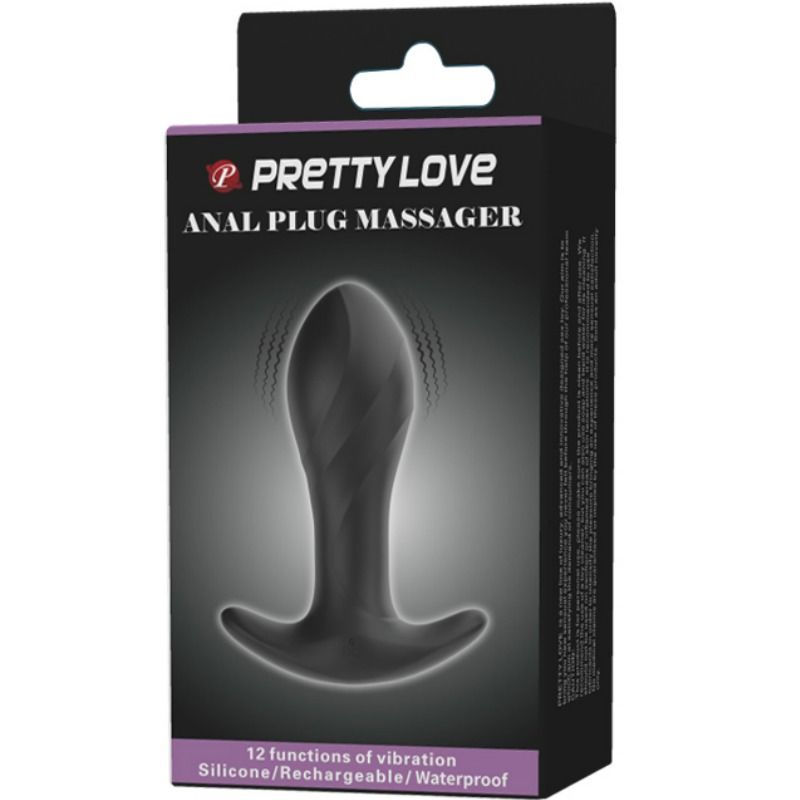 Vibrador Anal Negro Recargable