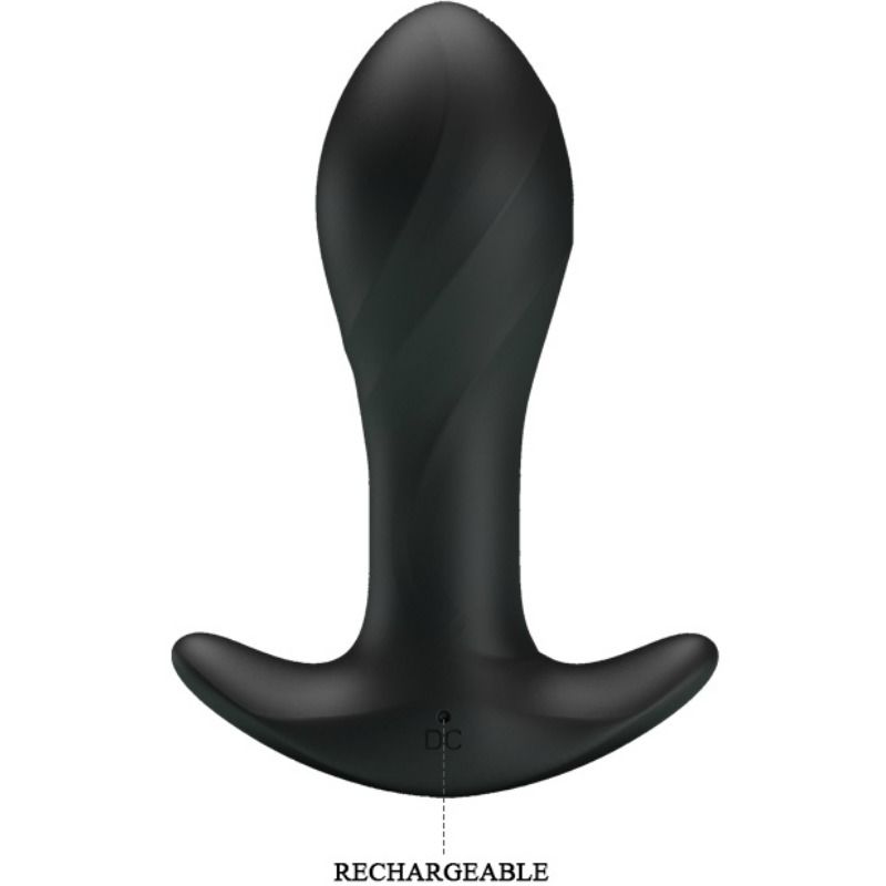 Vibrador Anal Negro Recargable