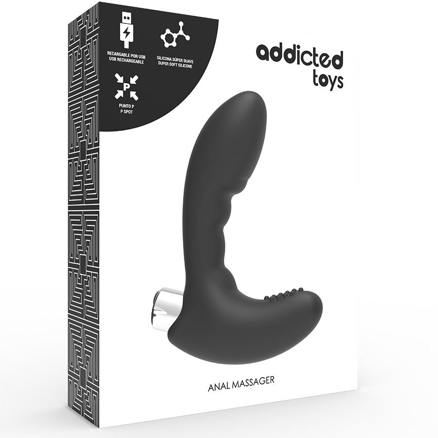 Vibrador Prostático Recargable Negro