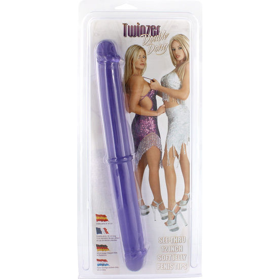 Doble Pene 30 CM Morado