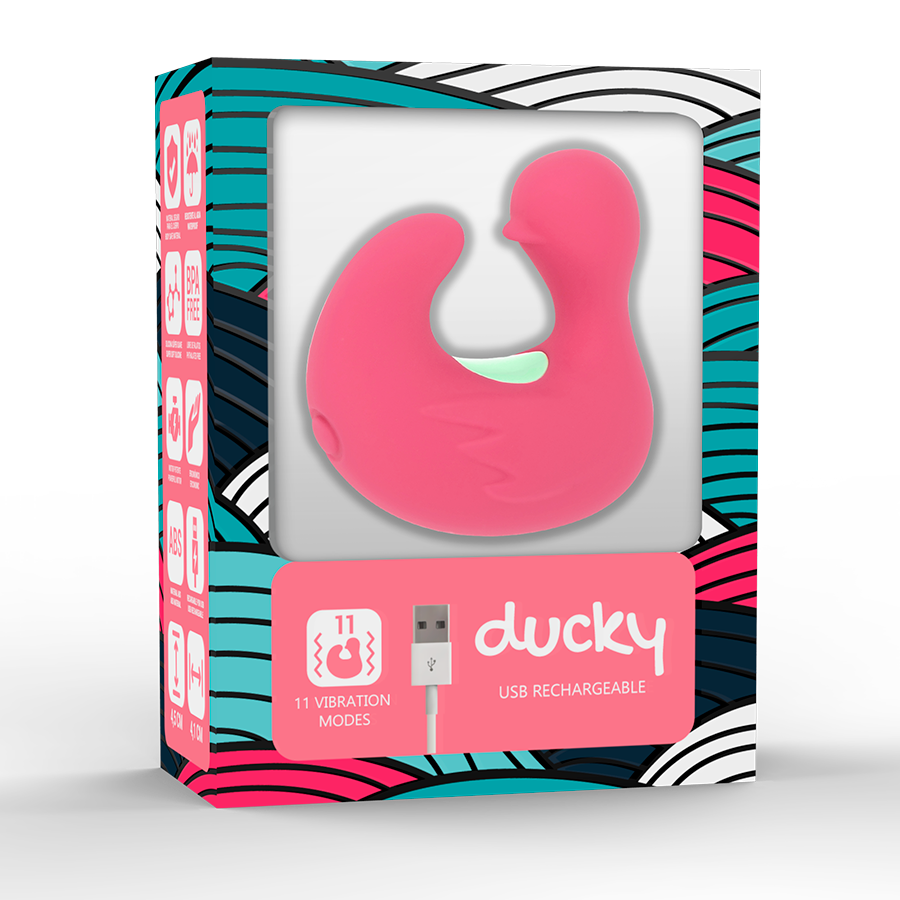 Dedal Happy Ducky Estimulador De Silicona Recargable Rosa