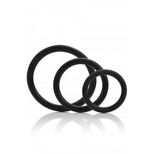 Kit 3 Anillos Negro