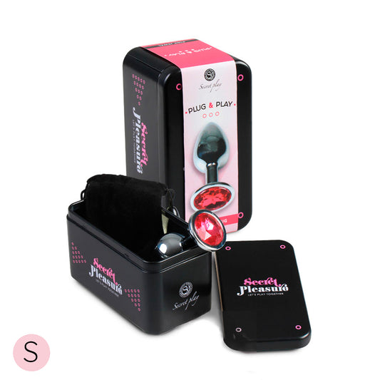 Plug Anal Metal Joya Fucsia S