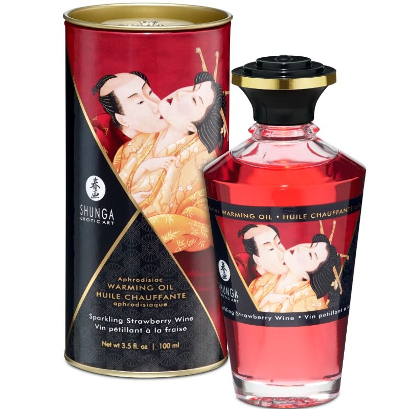 Shunga Aceite Afrodisíaco Calor Fresa/Cava 100ML