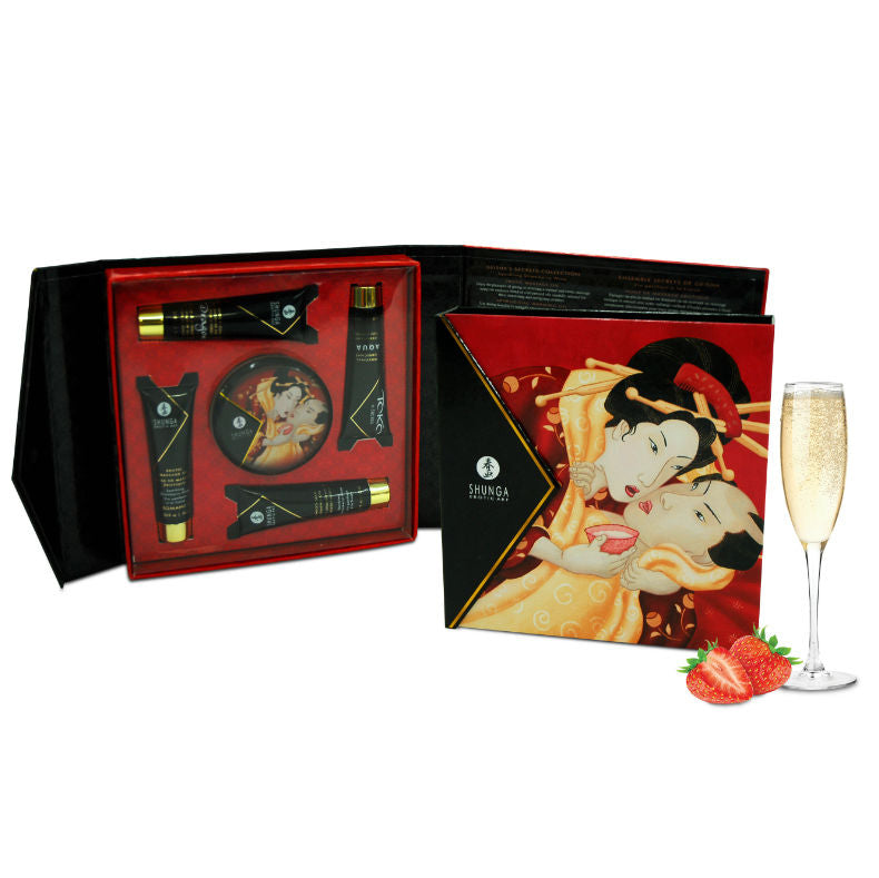 Kit Shunga Secret Geisha Fresa Champagne