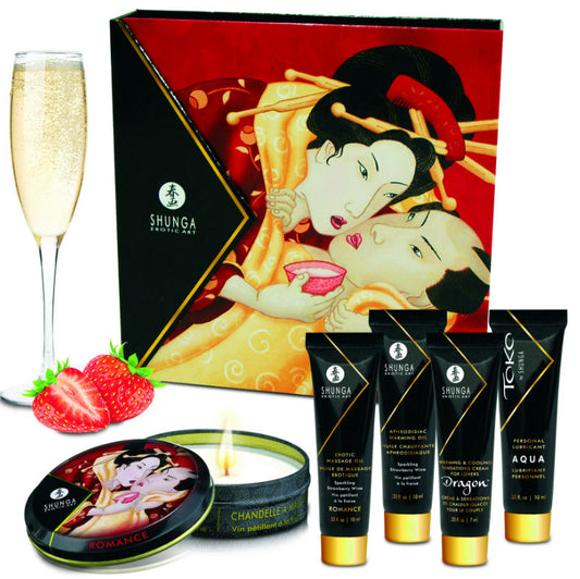 Kit Shunga Secret Geisha Fresa Champagne