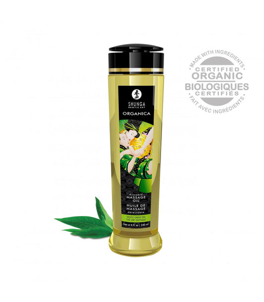 Aceite de Masaje Shunga Orgánico Té Verde 240 ML