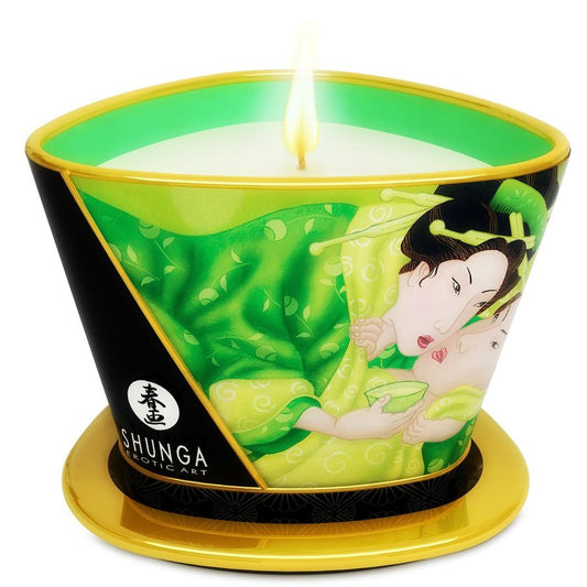 Shunga Vela de Masaje Té Verde 170 ML