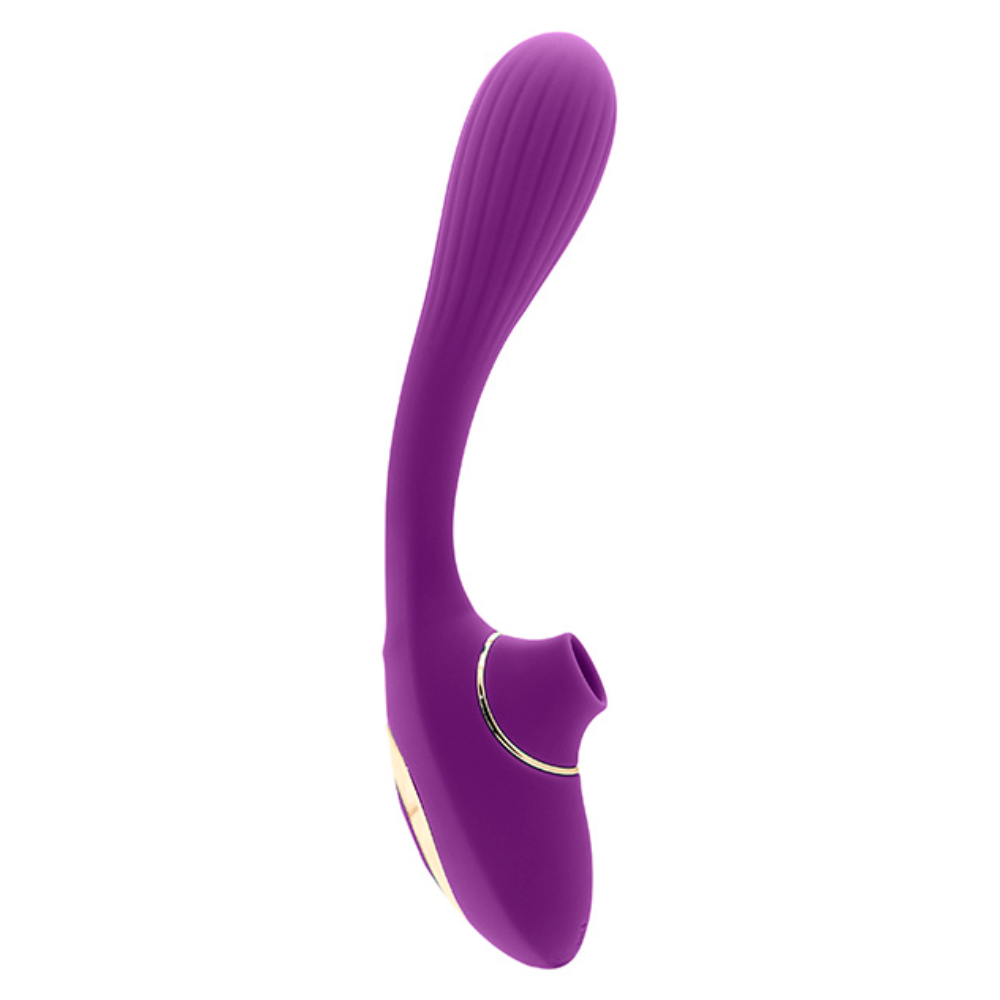 Succionador Vibrador Pleasures Dual Suction Purple