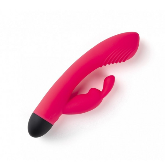 Vibrador Conejito Punto G V6 Rojo USB