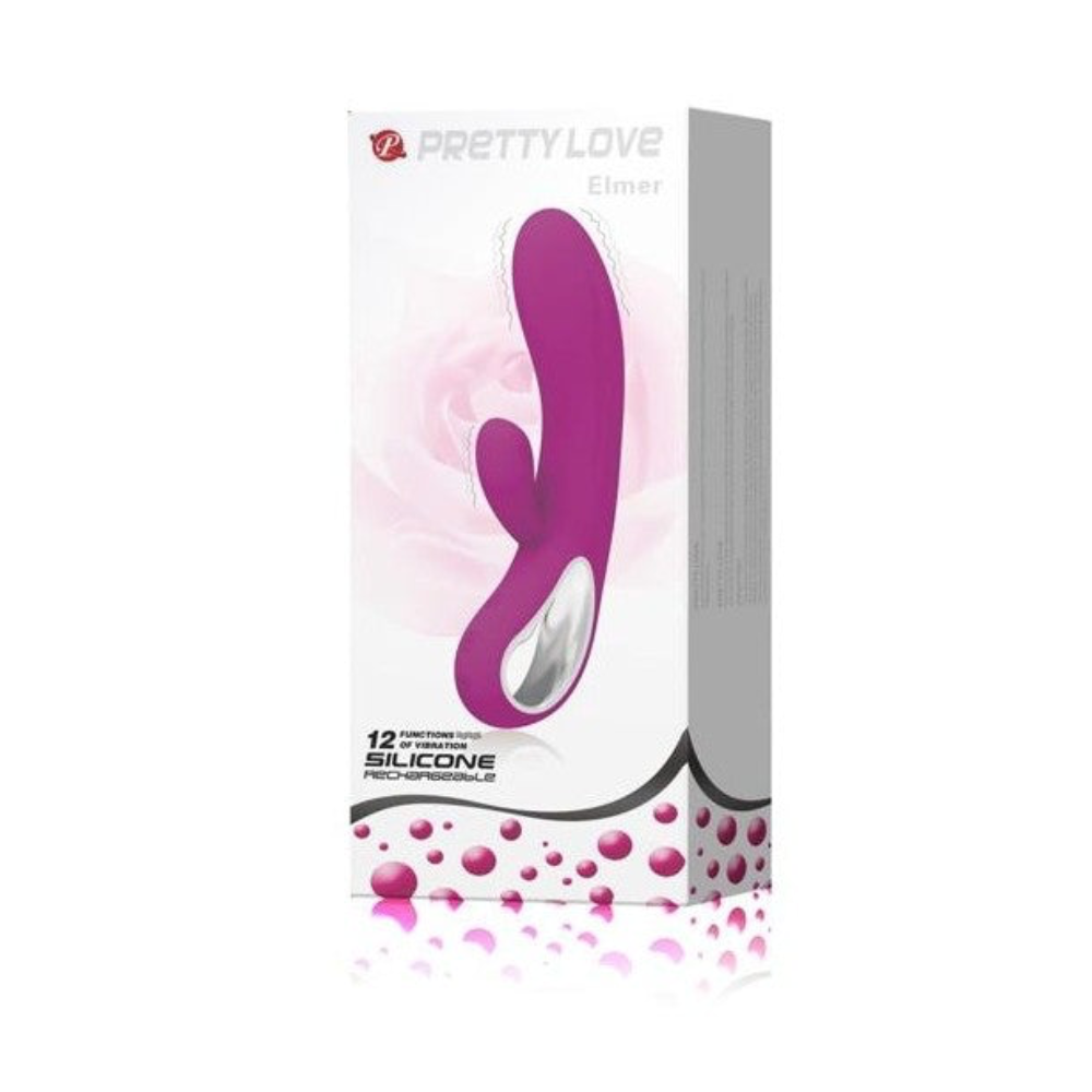 Vibrador Elmer Rabbit Morado Recargable