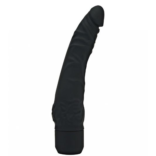 Vibrador Classic Slim Silicona Negro Fino