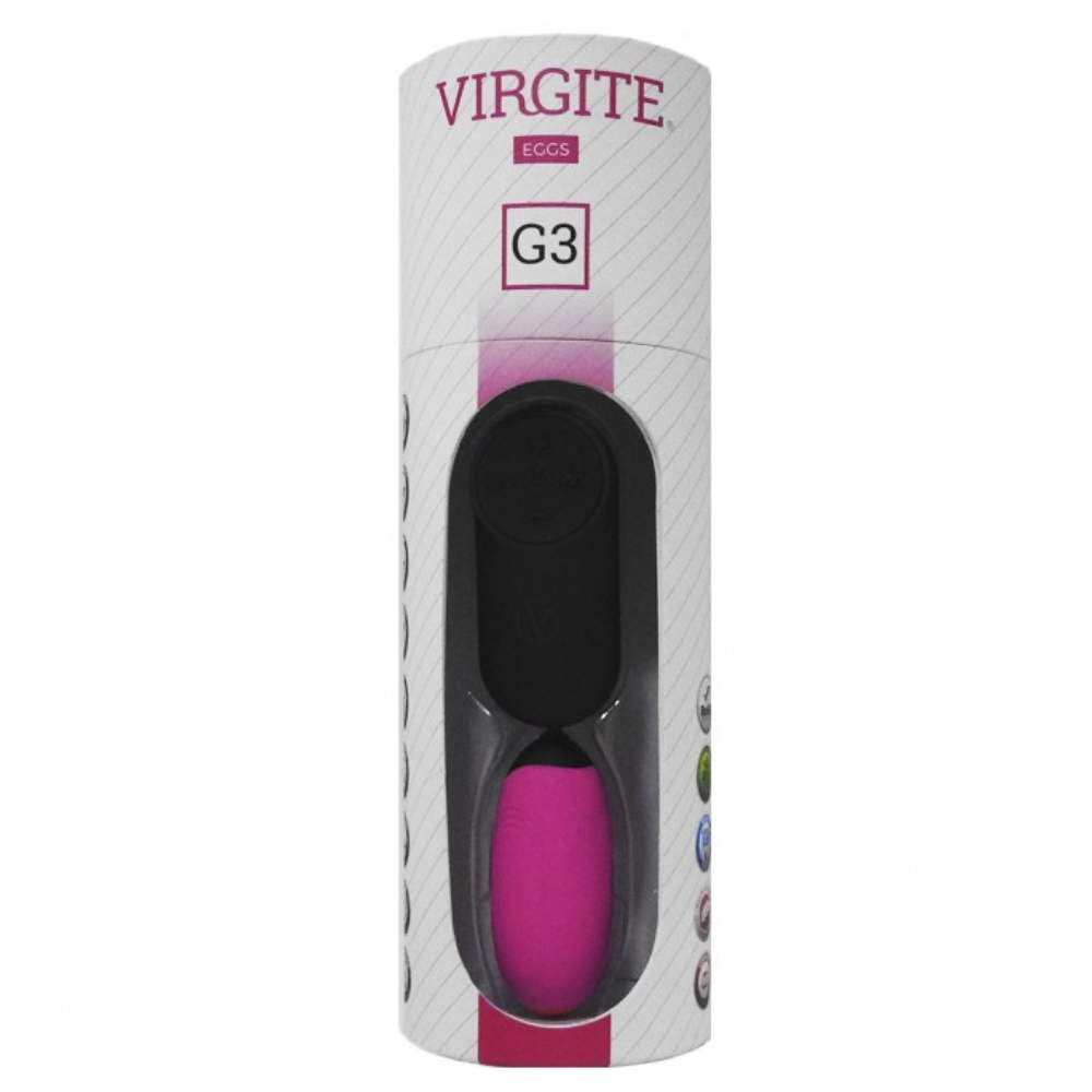 Huevo Vibrador Control Remoto Virgite G3 Rosa