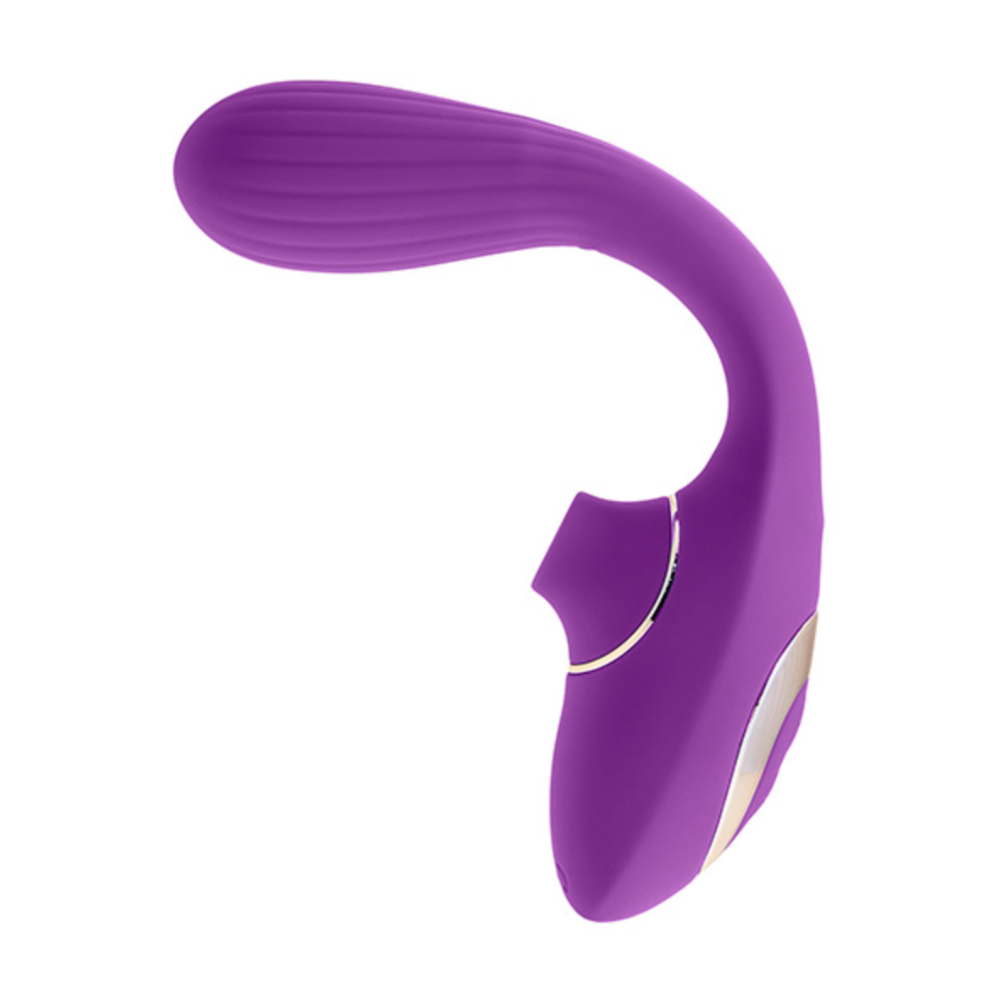 Succionador Vibrador Pleasures Dual Suction Purple